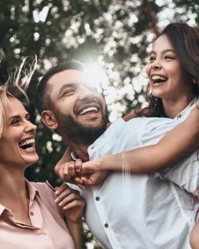 Happy Family Laughing